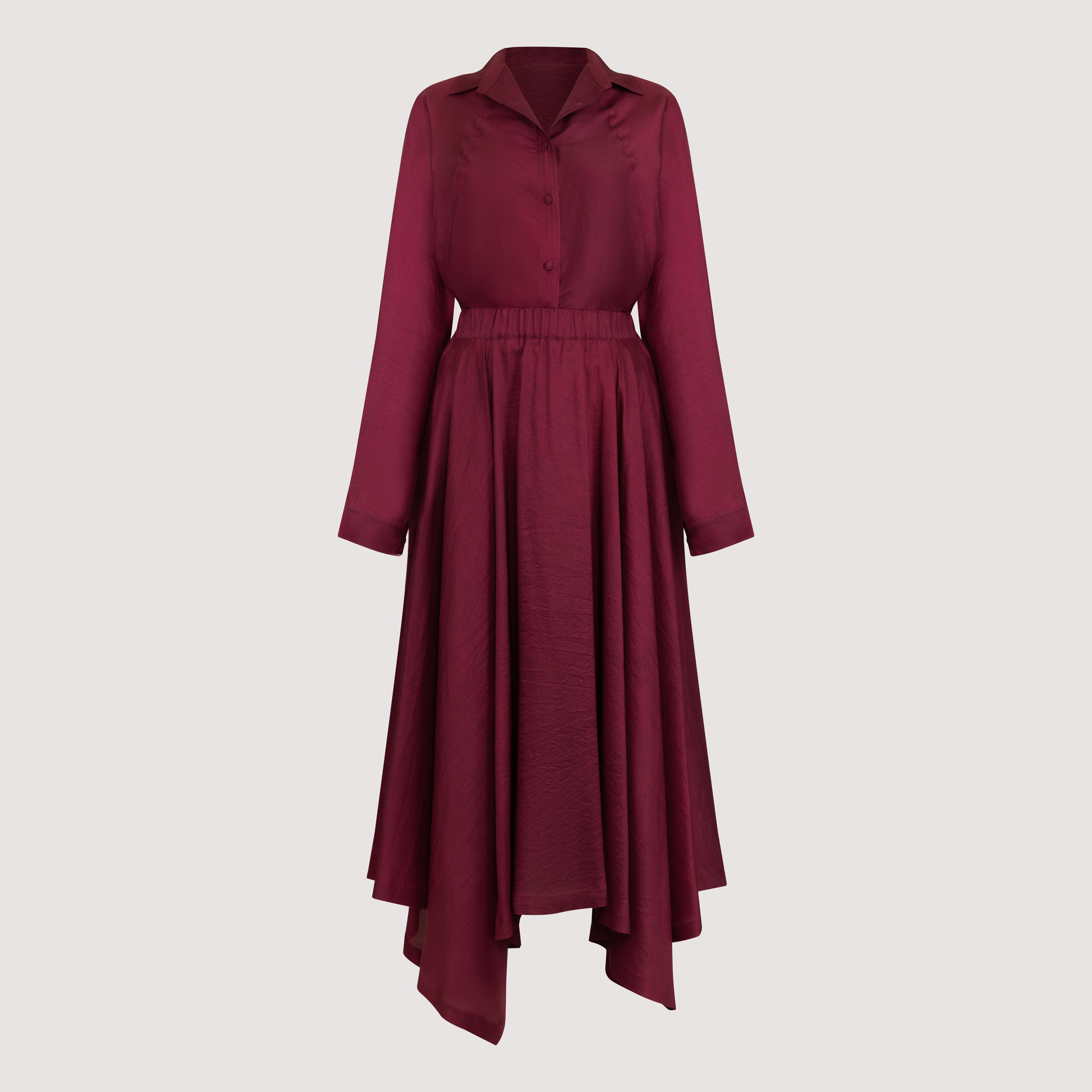 داليا (طقم تنورة بلون البرقوق)