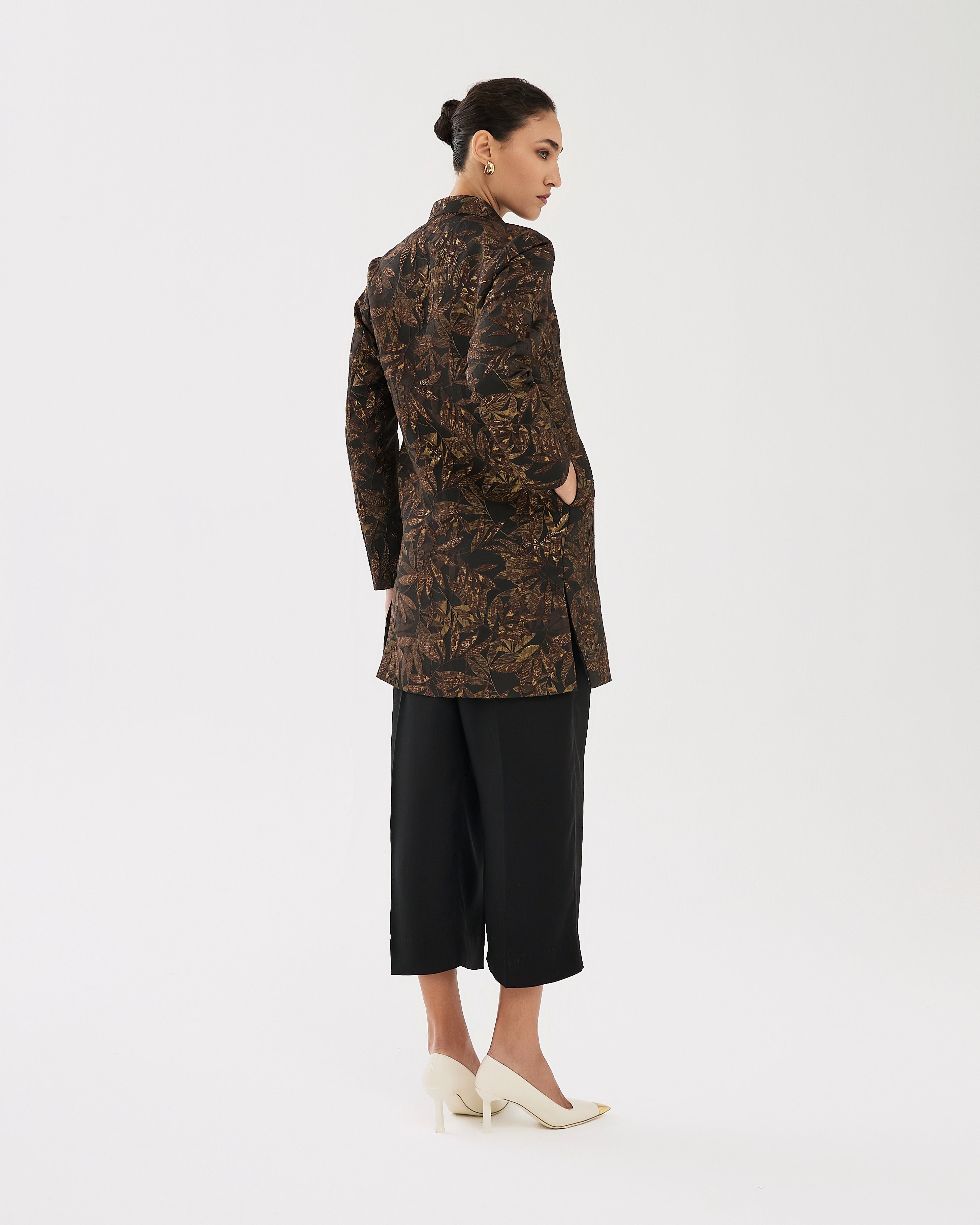 Elm Black Pant & Jacket | Luxury Modest Clothing | AZI Atelier