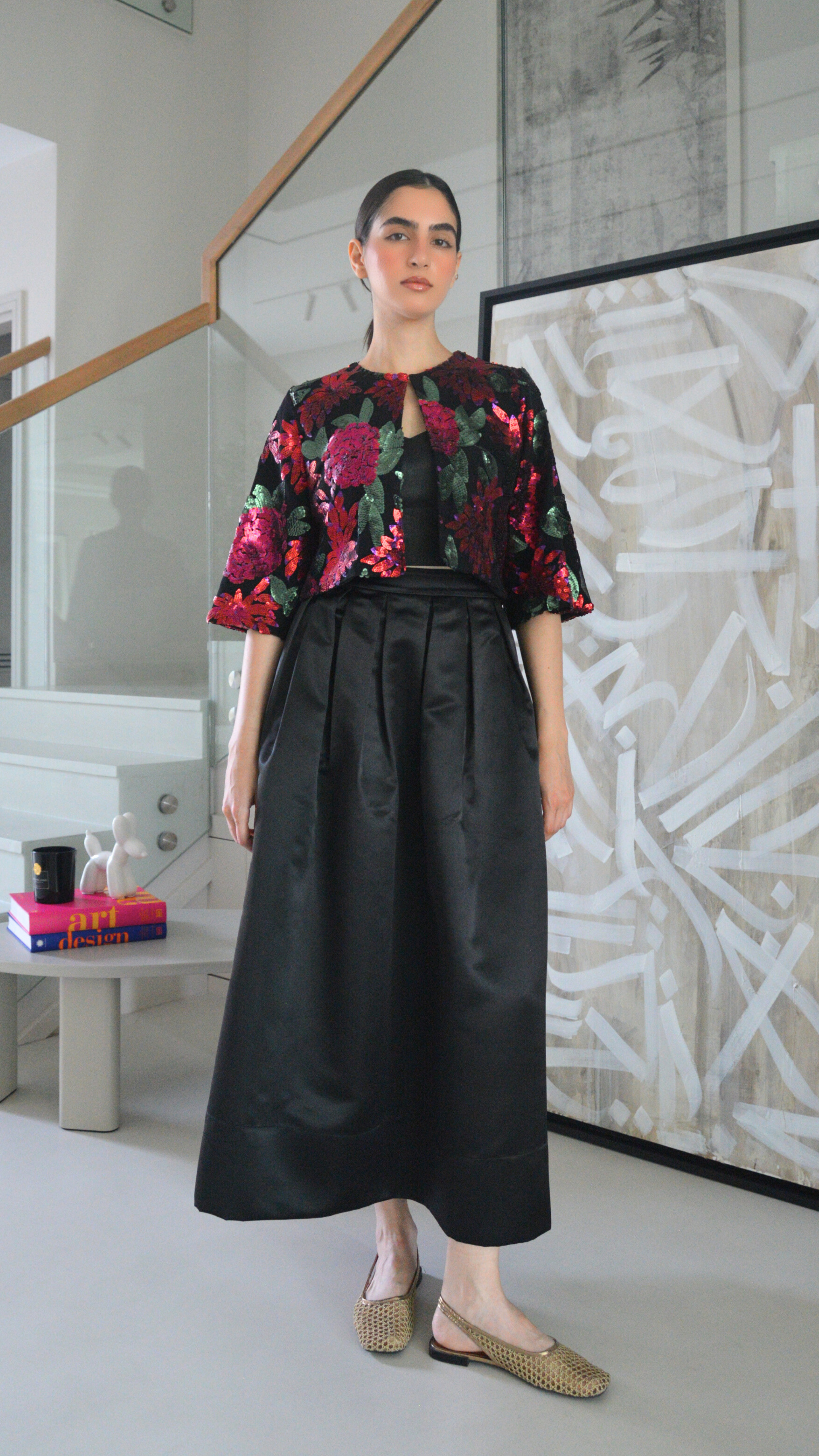 Luxury modest skirt set